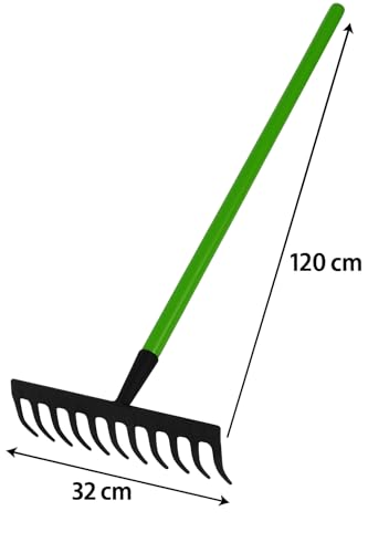 RANRHA Heavy Duty Garden Rake with 12 Iron Teeth - Image 2
