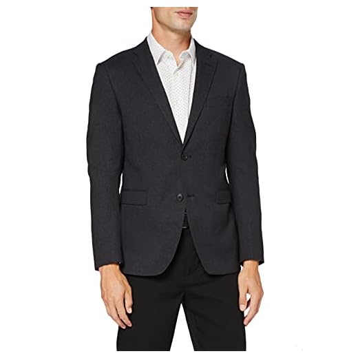 ESPRIT Collection Premium 037EO2G020, Chaqueta de Traje para Hombre, Negro (Black), 44