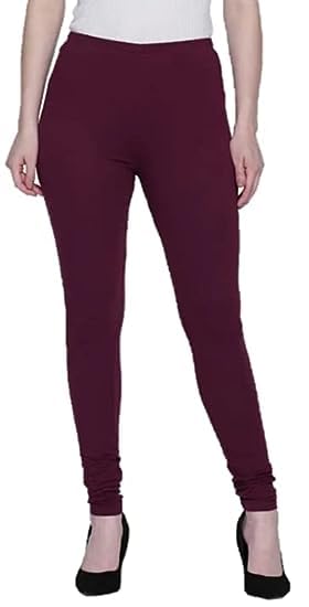 Ultra Soft Cotton 4 Way Stretchable Churidar Solid Regular and Plus 20 Colours Leggings for Womens and Girls -Sizes :-M, L, XL, 2XL-picture-53