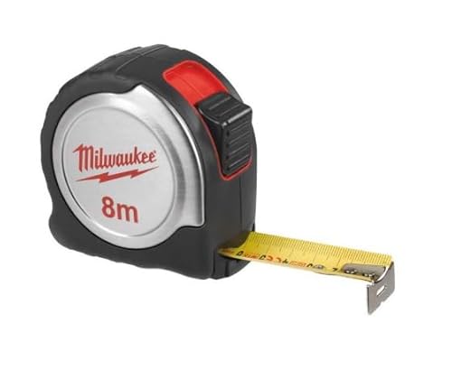 Milwaukee 4932451640 Silber Rollbandmaß C8/25, rot/schwarz/silber