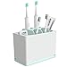Luvan Toothbrush Holder Made of Food-Grade PP and ABS Plastic,BPA-Free&FDA Approved,Versatile Storage,Detachable for Easy Cleaning,Ideal for Regular/Electric Toothbrushes, Toothpaste Tubes etc