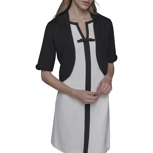 KARL LAGERFELD Women's Cropped Short Sleeve Shrug