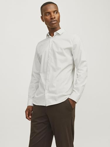 JACK & JONES Herren Jjjoe Print Shirt Ls Aw24 Freizeithemd, Crockery, S – Ansicht 2