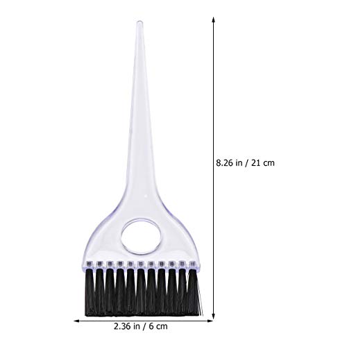 Lurrose 1 Bolsa/ 6 Pçs Escovas de Coloração de Salão Barbeiro de Mistura de Cabelo para Bolsa Transp