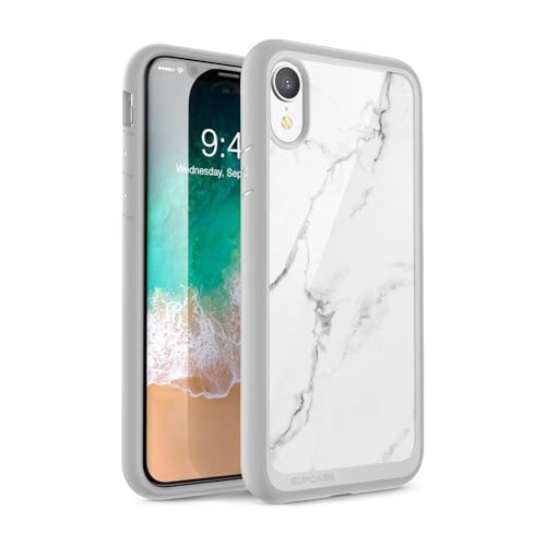 SUPCASE Unicorn Beetle Style Series Premium Hybrid Protective Clear Case for 6.1-Inch Apple iPhone XR (2018 Release), Marble
