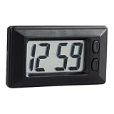 Auto-LED-Uhr – 7,8 Cm Mini-Selbstklebelehre | Schwarzer Digitaler LCD-Bildschirm Für Das Armaturenbrett, 35 G, Tragbarer Automatischer Zeit- Und Datumskonverter Für Den Innenraum Vo