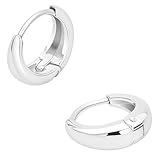 フープピアス サージカルステンレス シンプル ドロップ リングピアス 内径8.5mm シルバー ワンタッチ 大きめ 小さめ キャッチレス つけっぱなし 両耳用 1ペア 2個セット メンズ レディース
