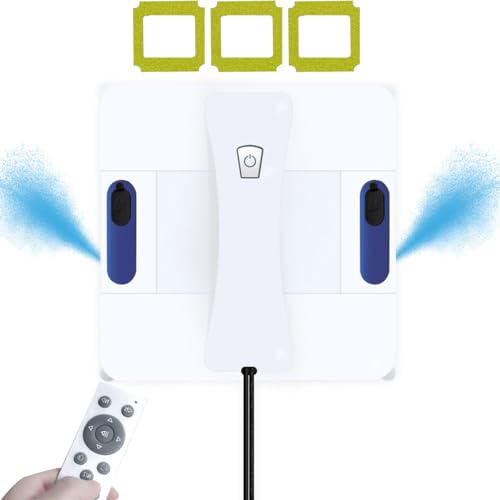 Smart Glass Cleaning Robotic 2 Grandes Tanques De Agua De 40 Ml, 3 Paños De Limpieza, Control Remoto, Limpiador Robótico De Ventanas De Doble Chorro De Agua Para Ventanas Exteriores E Interiores Smart Glass Cleaning Robotic 2 Grandes Tanques De Agua De 40 Ml, 3 Paños De Limpieza, Control Remoto, Limpiador Robótico De Ventanas De Doble Chorro De Agua Para Ventanas Exteriores E Interiores