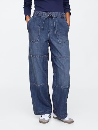 Image of Gap Women's Wide Leg Pull on Utility Pant