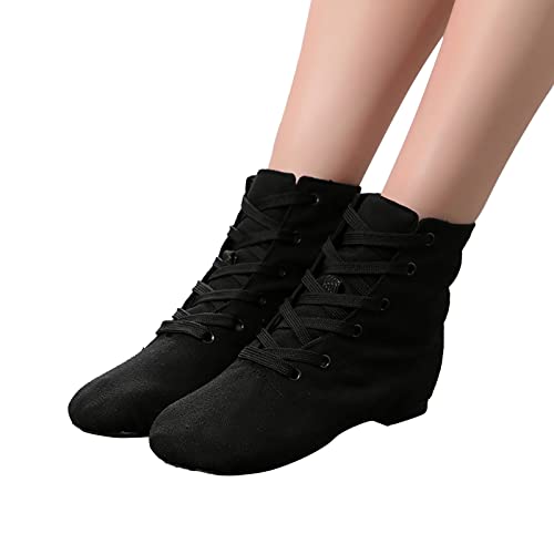Canvas Jazz Dancing Sneakers Ballet Dance Boots for Girls Boys (Toddler/Little Kid/Big Kid) Soft Soled Shoes3