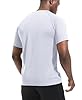 1 Pack T Shirts for Men, Moisture Wicking Dry-Fit Short Sleeve T-Shirts, Athletic Running Gym Workout Sports Tee Tops White-3XL #3