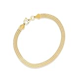 Orovi Pulsera para Mujer de Plata Bañada En Oro - Plata de Ley (925), Bañada en Oro de 18 Quilates - Joyería Hipoalergénica - Un Regalo Para Momentos Especiales