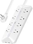 Anker Bande d'alimentation à prise plate, 12-in-1 USB-C Bande de puissance avec 8 AC, 2 USB-C, et 2 USB-A Ports, 5 cordon d'extension pieds, station de recharge Slim Desk, 900J Protection contre les surpressions, 35W Max pour la maison, Bureau, Dorm