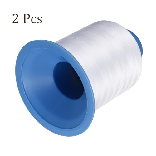 Fil à coudre polyester blanc 210D/3 haute ténacité pour finitions soignées - 5