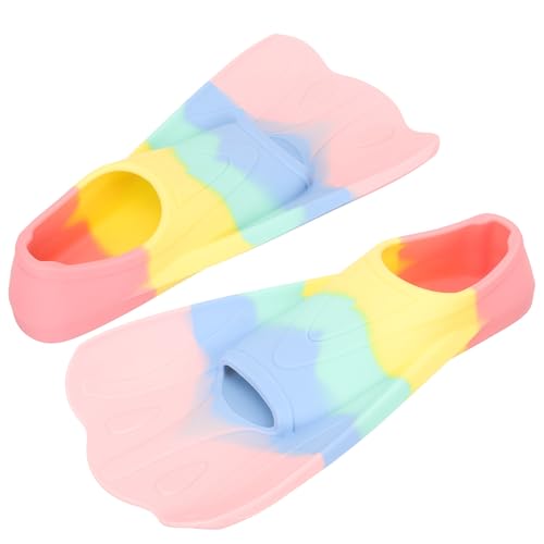 Palmes de natation entraînement silicone garçon filles 17.5cm piscine Holibanna