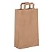 Produktbild Dila GmbH 250 Papiertragetaschen Papiertaschen Henkeltaschen Tragetaschen Tüten Papiertüten braun recycelbar (22 x 10 x 36 cm)