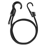 4 本セット 調節式 ストレッチコード バンジーコード ゴム紐 フック付き 20-120cm ゴムバンド 固定用 荷崩れ防止 引っ越し 自転車 荷台 ゴム バイク 軽トラック アウトドア キャンプ ブラック