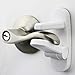 Improved Childproof Door Lever Lock 2-Pack Prevents Toddlers From Opening Doors. Easy One Hand Operation for Adults. Durable ABS with 3M Adhesive Backing. Simple Install, No Tools Needed (White, 2)
