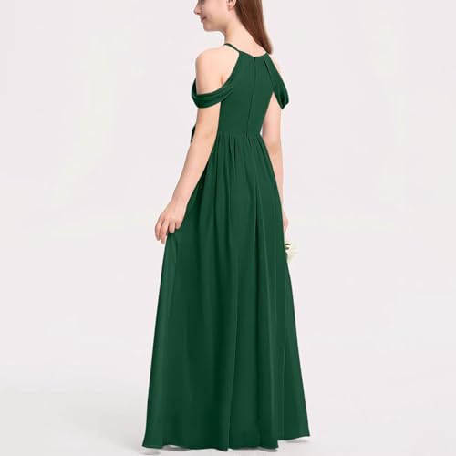 wodceeke Girls Bridesmaid Dress Off Shoulder Chiffon Wedding Party Communion Princess Dresses Pageant Long Ball Gown2