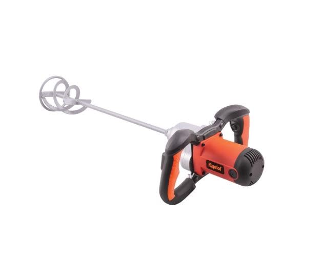 Kapriol Miscelatore Elettrico KME 1600, 1600W, con Palette Mescolatrici, per Miscelare Cemento e Malte