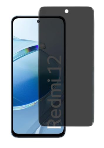 Image of 100FIT for Redmi 12 4G, Redmi 12 5G Edge to Edge Anti Spy Privacy Tempered Glass with Easy Installation Kit | Black (Pack of 1)