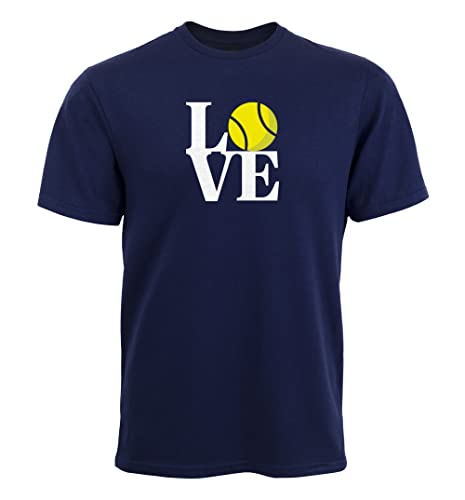 Ziggy Tee Camiseta de tenis Love, azul marino, XL