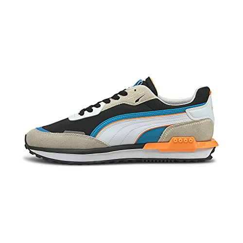 PUMA City Rider, Zapatillas de Gimnasia Unisex Adulto, Vaporous Gray Black, 44 EU