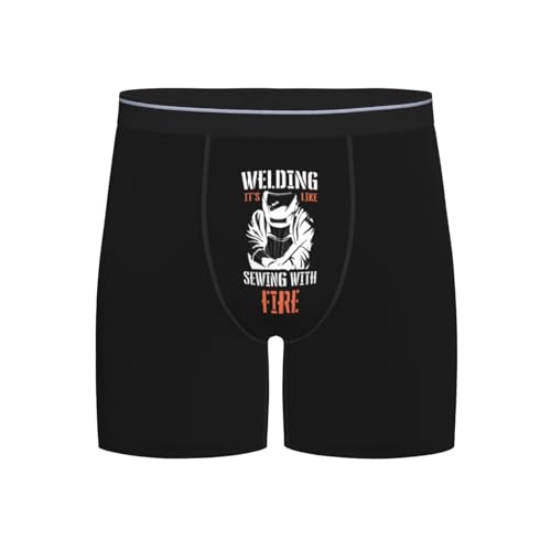 Haebfsl Welding Fire Sewing Boxer Briefs X-Large Black