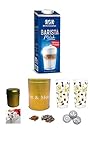 James Premium Weihenstephan Barista 1l, Milch + Kaffeedose mit Dosierlöffel für 1kg aus Edelmetall, plus Schokostreuer Barista Latte Macchiato Gläser Set 2-teilig, Latte Gläser + 3 Schablonen