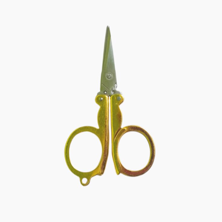 Golden Folding Scissor - Small Vintage Scissor - Royal Look Stainless Steel - Travel Pocket - Foldable Scissors - Beard Trimming - Key Chain - Crafting - Art Work (B0DCTWCD3J) Amazon Price History, Amazon Price Tracker