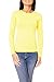 Produktbild Easy Young Fashion Damen Basic Langarmshirt Skiny Fit Langarm Unterziehshirt Longsleeve Shirt mit Rundhals-Ausschnitt Gelb M 38