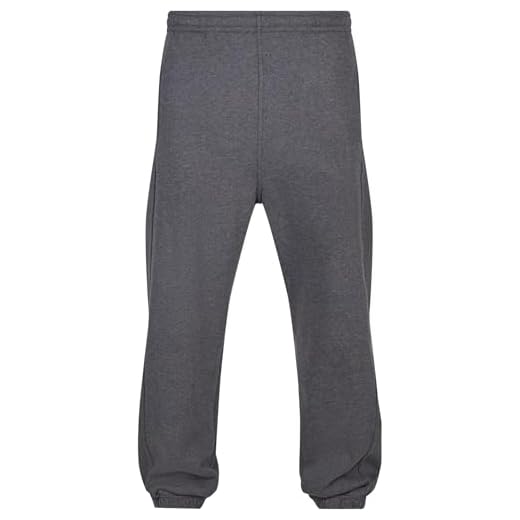 Urban Classics Herren Trainingshose Sweatpants, Jogginghose für Männer, Straight Leg, Reißverschlüsse an den Beinabschlüssen, L, Charcoal