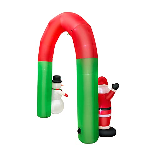 mewmewcat 8FT Natal Insuflável de Papai Noel e Boneco de Neve Decoração de quintal de Natal Decoraçã