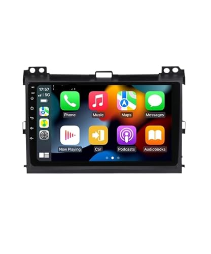 Pantalla 2K QLED de alta definición para Toyota Prado 2004-2009 con Android 15