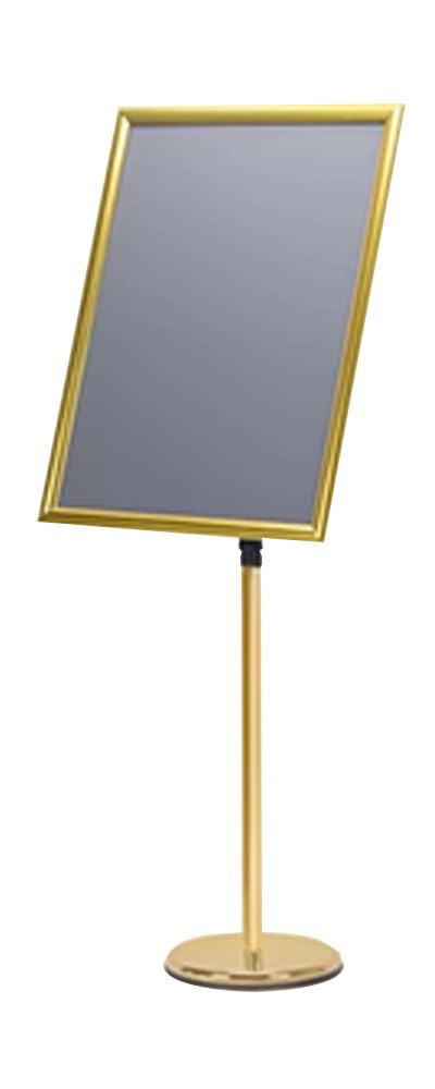 Stainless Steel Standing Signs Directional Vertical Guide Advertising Water Hotel Display Racks Floor 45 * 62CM Gold