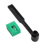 Durashmall Ersatznadel für ATN95E Kartusche für T-LP120-USB-Plattenspieler und AT3400 AT3450 Modelle, ovale Stylus-Spitze, unterstützt 33 45 U/min, Grün, Schwarz