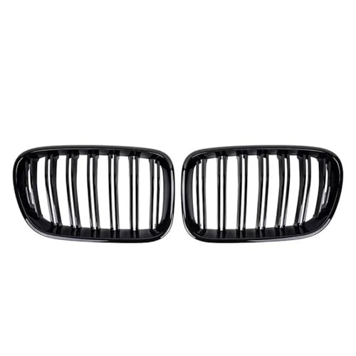 Parrilla delantera para BMW X3 F25 2010-2013 negro brillo doble línea rejillas de parachoques