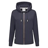 Superdry Damen Essential Kapuzenjacke mit Logo und gebürstetem Innenfutter Finster Marineblau 36