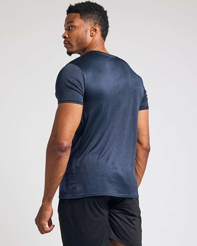 Image of 5 Pack: Men's V-Neck Dry-Fit Moisture Wicking Active Athletic Tech Performance T-Shirt