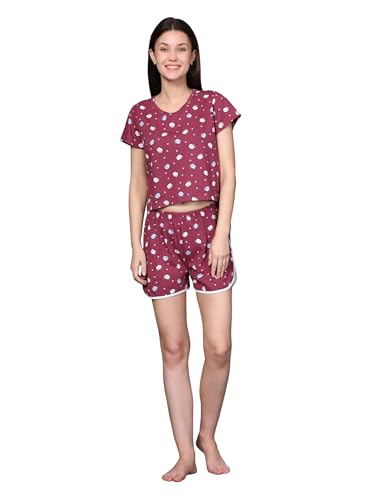 Image of B STORIES Women's Cotton Pyjama Set | Comfort and Relexed Nightsuit for Ladies