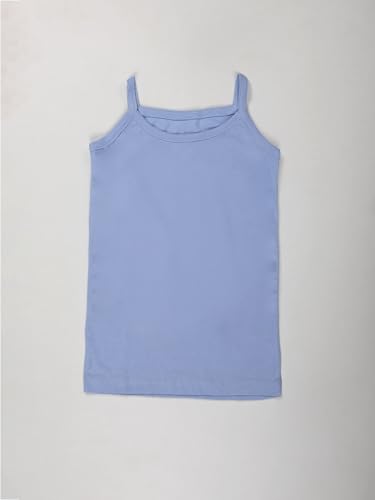 Image of KiddoPanti Girls 100% Cotton Rib Solid Camisole Tank Top Pack of 3