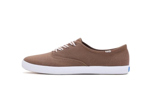 Image of Keds Women's Champion Canvas Lace-Up Cocoa Brown Canvas 7 Wide