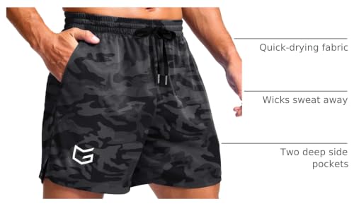 Image of G Gradual Men's Athletic Workout Shorts with Pockets 5 inch /7 inch /9 inch Lightweight Quick Dry Gym Basketball Running Shorts for Men