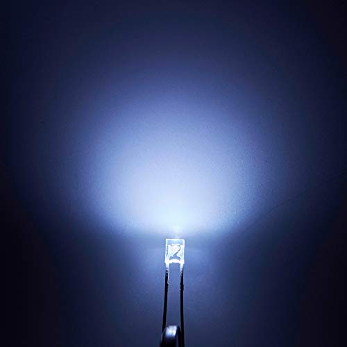 Chanzon 100 Pcs 2X3X4 White Led Diode Lights 234 (Square Clear Transparent Dc 3V 20Ma) Bright Lighting Bulb Lamps Electronics Components Indicator Light Emitting Diodes #TOP3