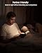 Glocusent 26 LED Book Light, 1200 mAh 90 Hrs Lasting Rechargeable Reading Light, 5 Amber Colors & Stepless Dimming Book Reading Light - Portable Clip on Light for Book Lovers Kids