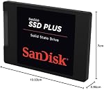 SANDISK SSD Plus 1TB Internal Solid State Drive - SATA III 6 Gb/s, 2.5"/7mm, Read/Write Speeds of up to 545MB/s / 515MB/s - SDSSDA-1T00-G28