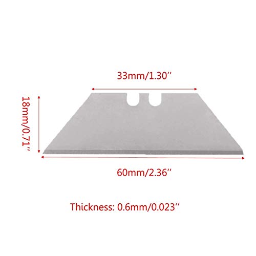 image for JTIEO Utility Knife Blades 300-pack SK5 Steel with Plastic Box Standar