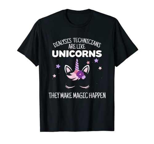 Regalo técnico de diálisis de unicornio, técnico de diálisis Camiseta