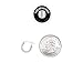SOLIDSILVER- Sterling Silver Lightweight High Polished Click Top Hoop Earrings | 12mm