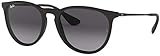 Ray-Ban RB4171F Sunglasses Bundle: RB 4171F ERIKA 622/8G Rubber Black Asian fit and Universal Anti-slip Silicone Leash